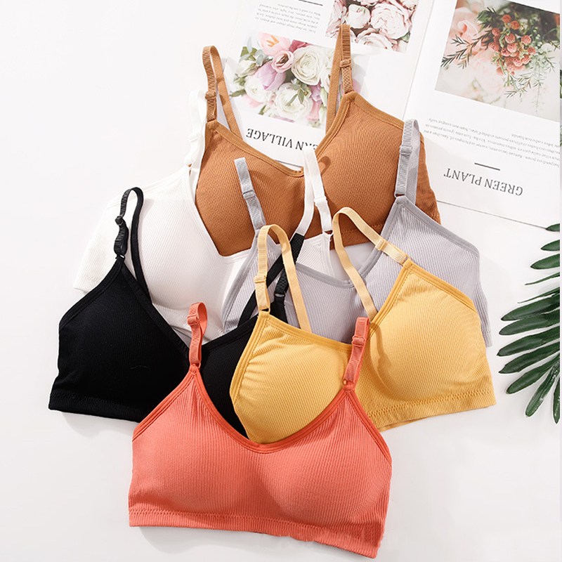 Bralette Triangle Set - Soutien-gorge sans armatures d'été pour femme,